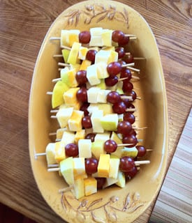 Fruit and Cheese Kebabs