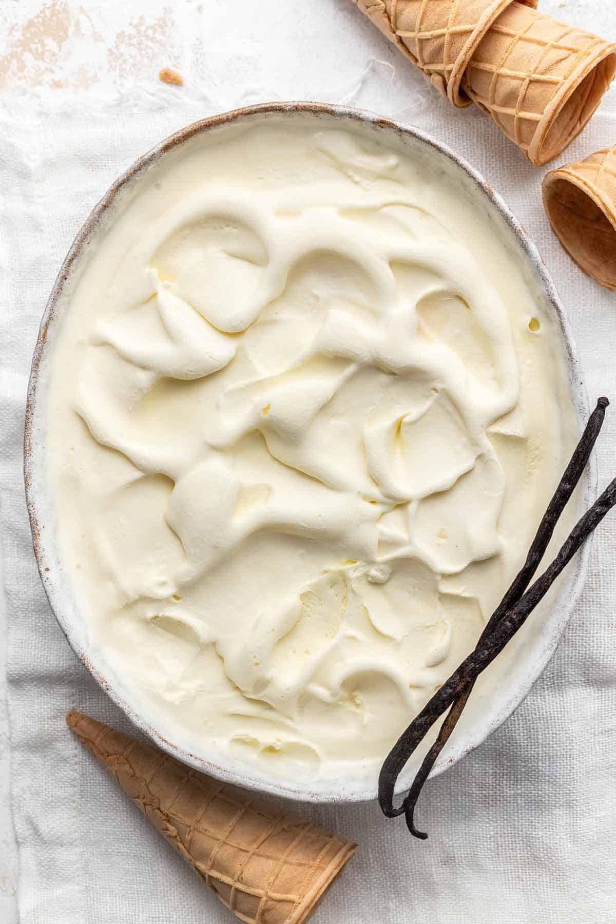 3-Ingredient Vanilla Ice Cream