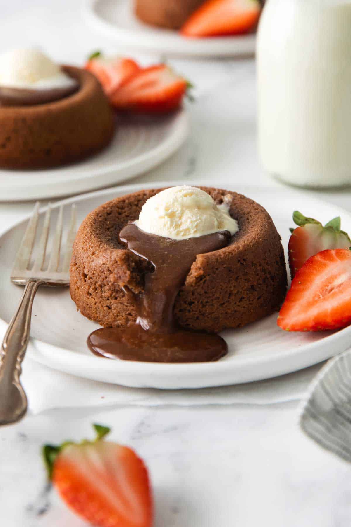 Chocolate Nutella Lava Cakes for 2