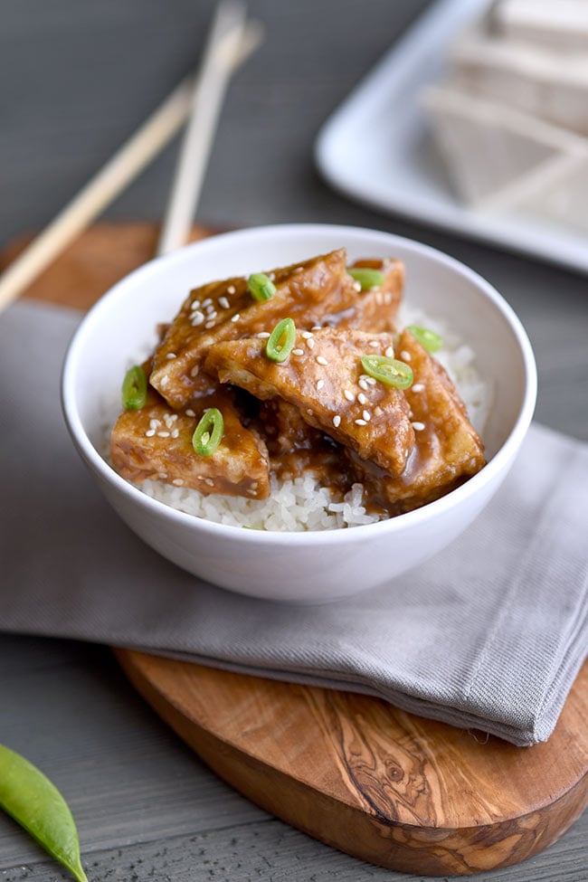 Crispy Sesame Tofu with Rice