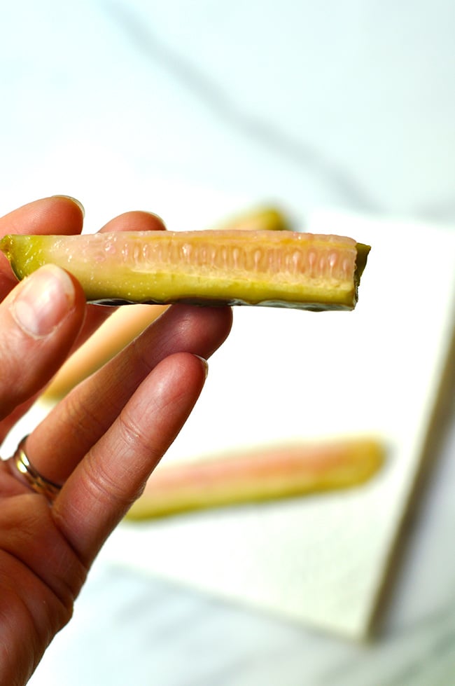 Pink Refrigerator Dill Pickles