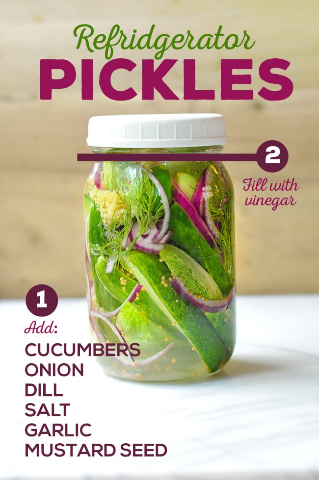 Easy Refridgerator Dill Pickles