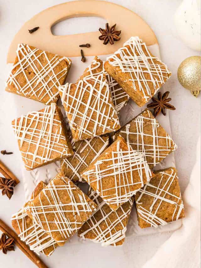 Gingerbread Blondies