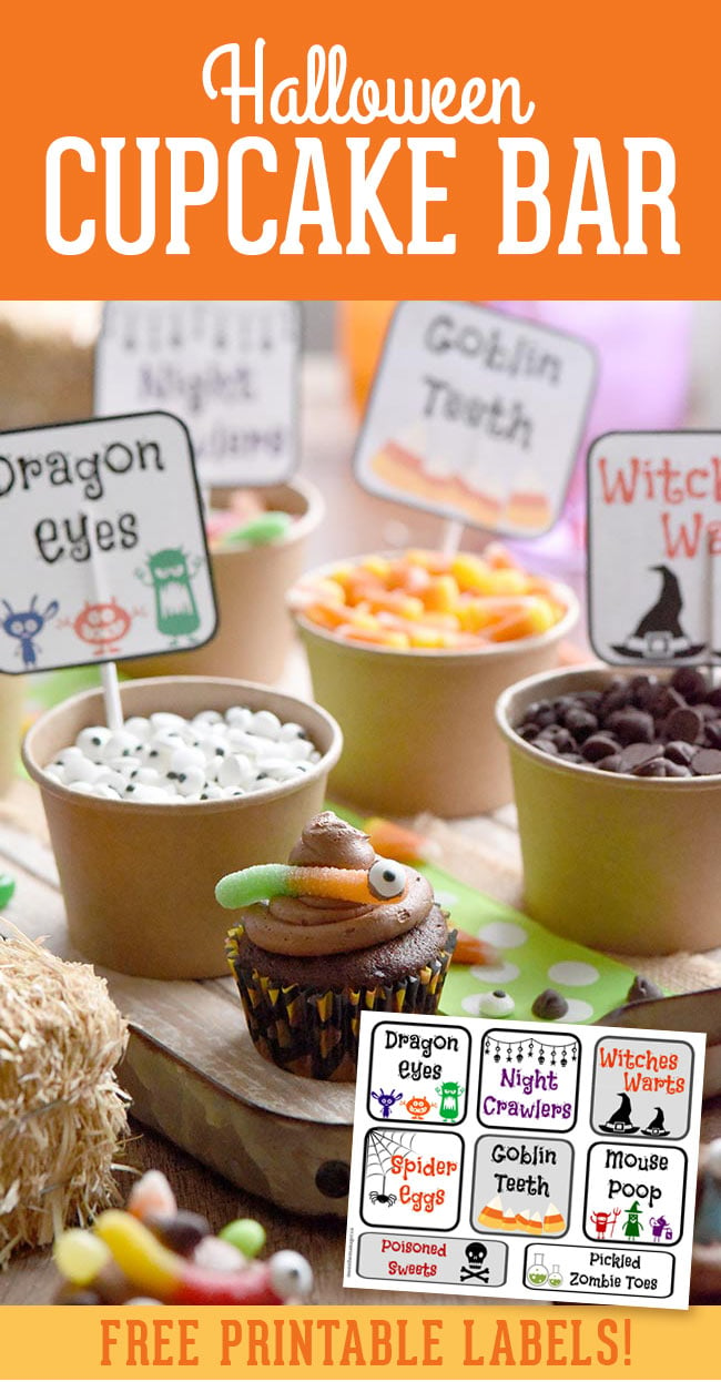 Halloween Cupcake Bar Printable