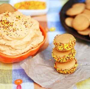 Pumpkin Fluff Sandwiches - easy Halloween party snack