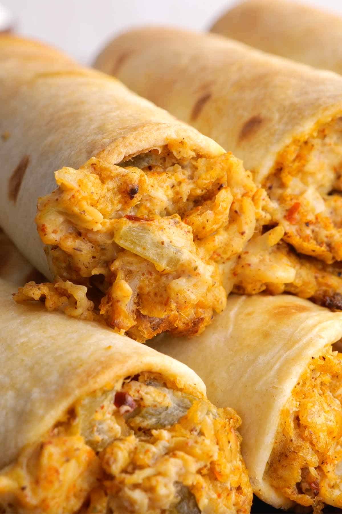 5-Ingredient Chicken Taquitos, Baked or Air Fried