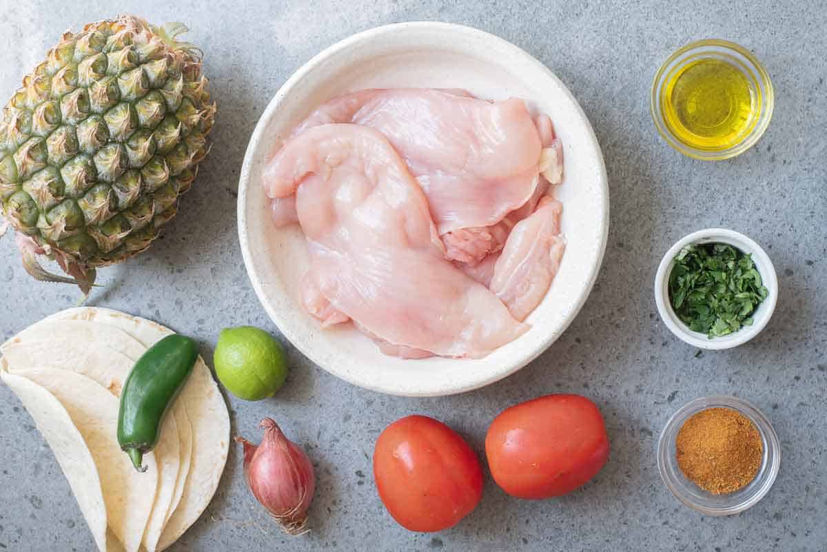 Al Pastor Chicken Taco Ingredients