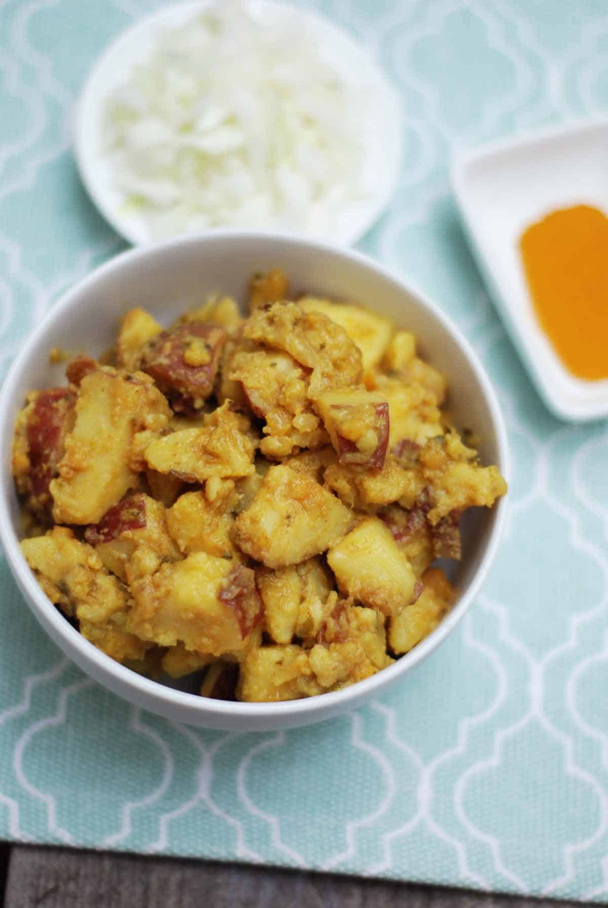 Aloo Gobi - Indian Potatoes and Cauliflower