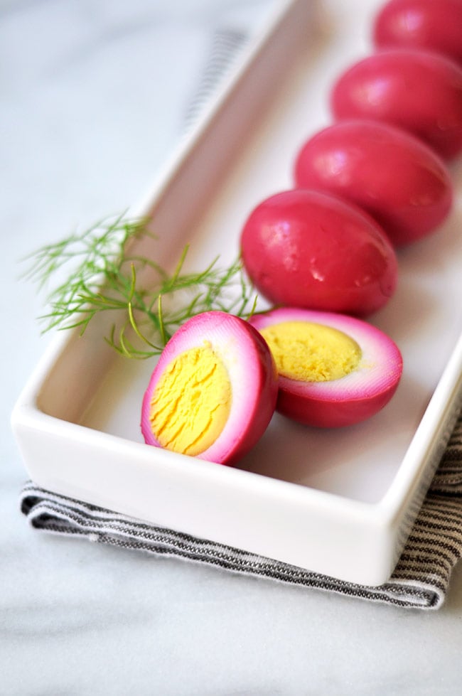 Quick Pickled Eggs with Beets and Onions