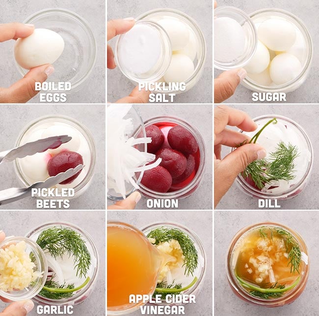 Red Beet Pickled Eggs Recipe Ingredients