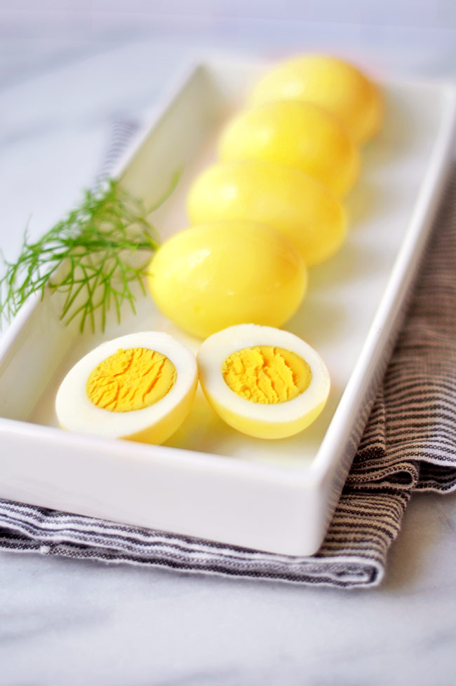 Quick Yellow Pickled Eggs