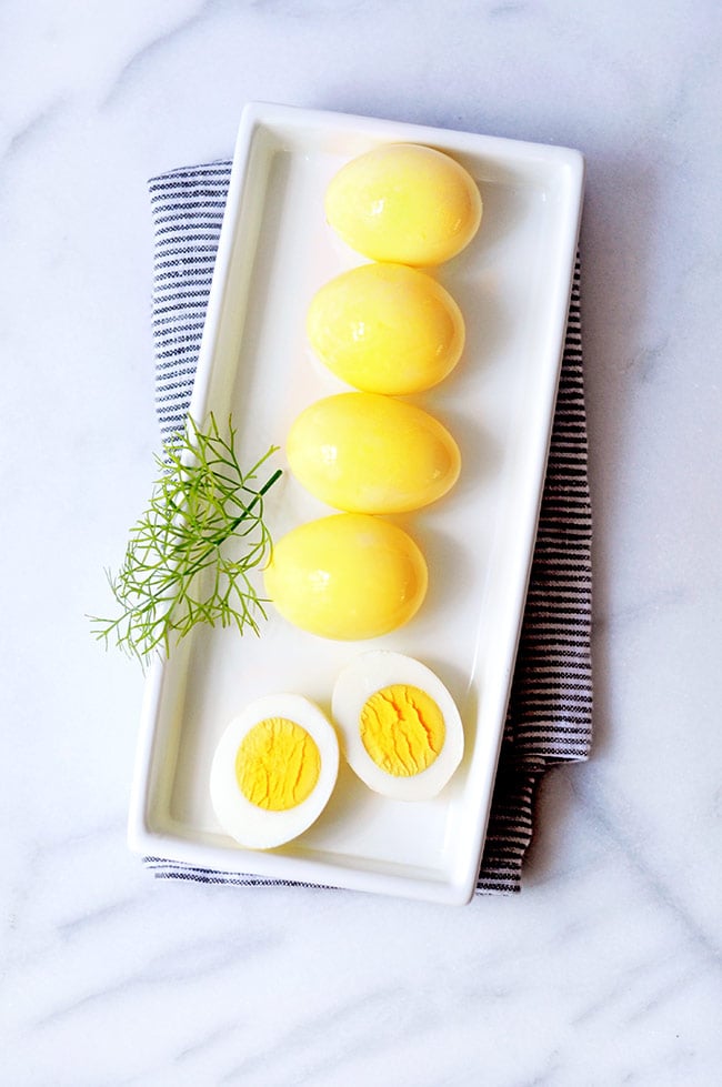 Quick Yellow Pickled Eggs