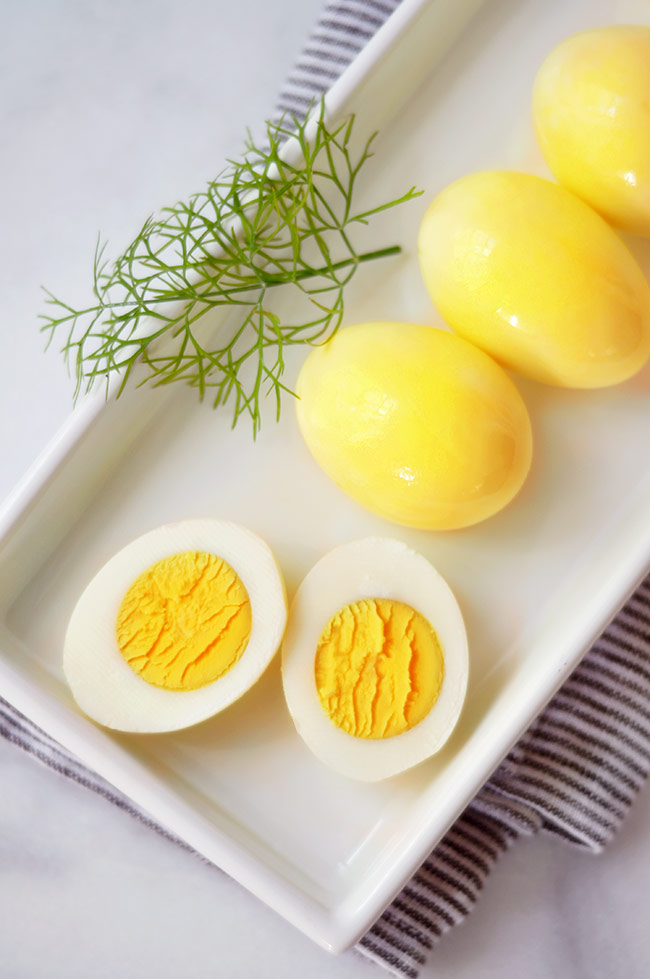 Quick Yellow Pickled Eggs