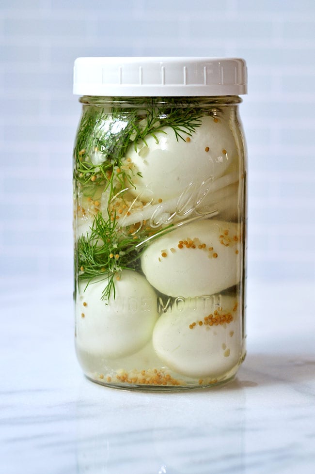 Quick Yellow Pickled Eggs