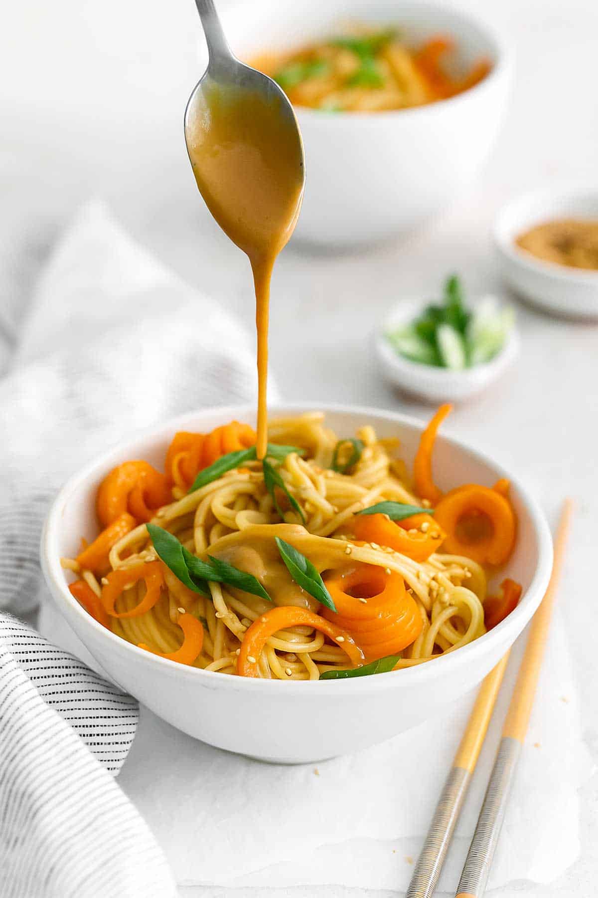 Asian Noodles with Peanut Dressing