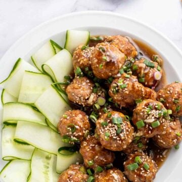 Asian Pork Meatball Bowl
