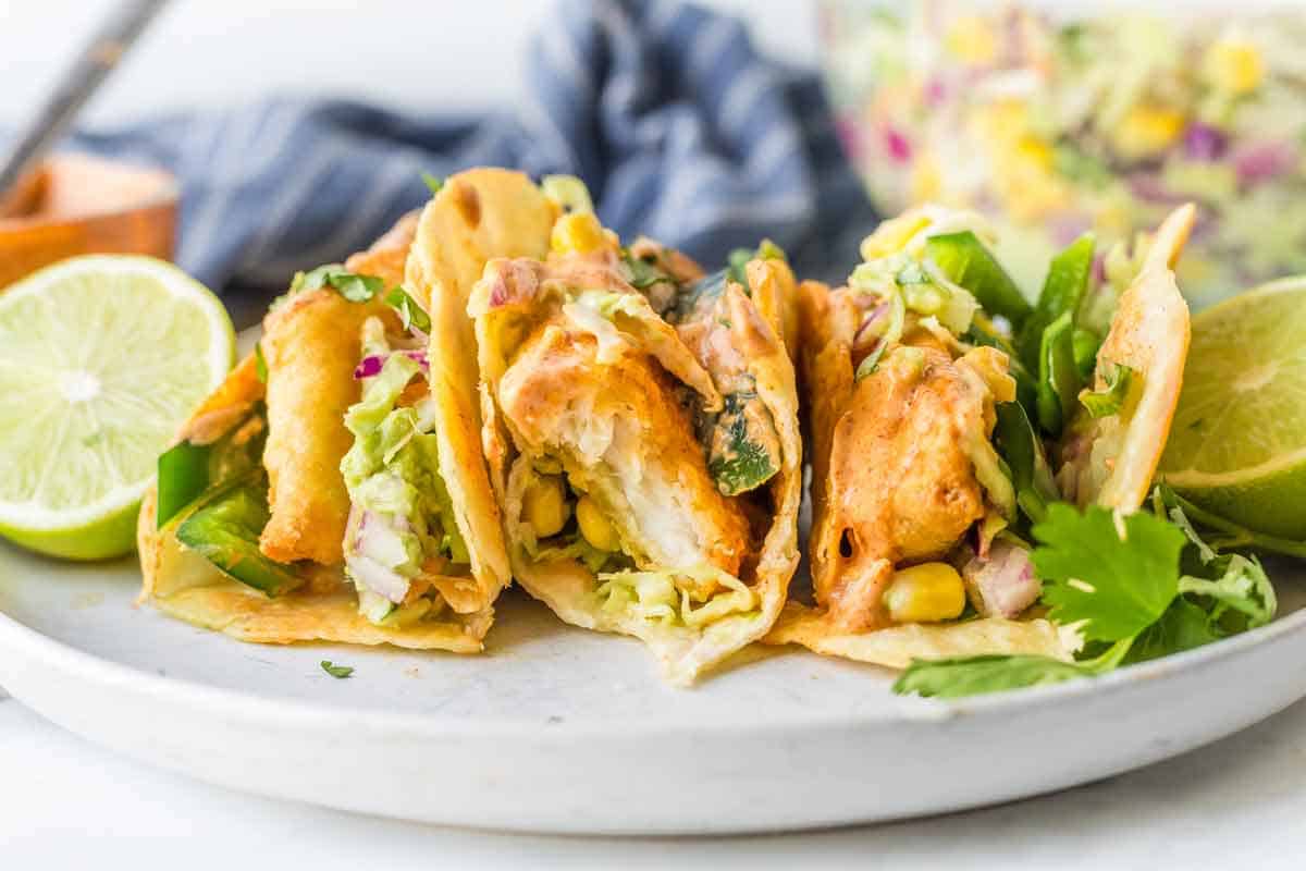 Baja Fish Stick Tacos with Slaw