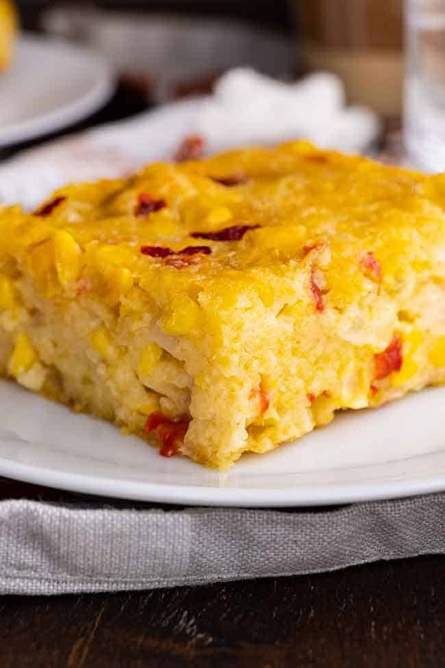 Corn Casserole with Pimento Peppers