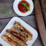 Eggplant Fries with Basil Ketchup