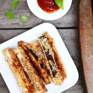 Baked Parmesan Eggplant Fries