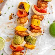 Marinated Balsamic-Dijon Chicken Kabobs for the Grill or Oven