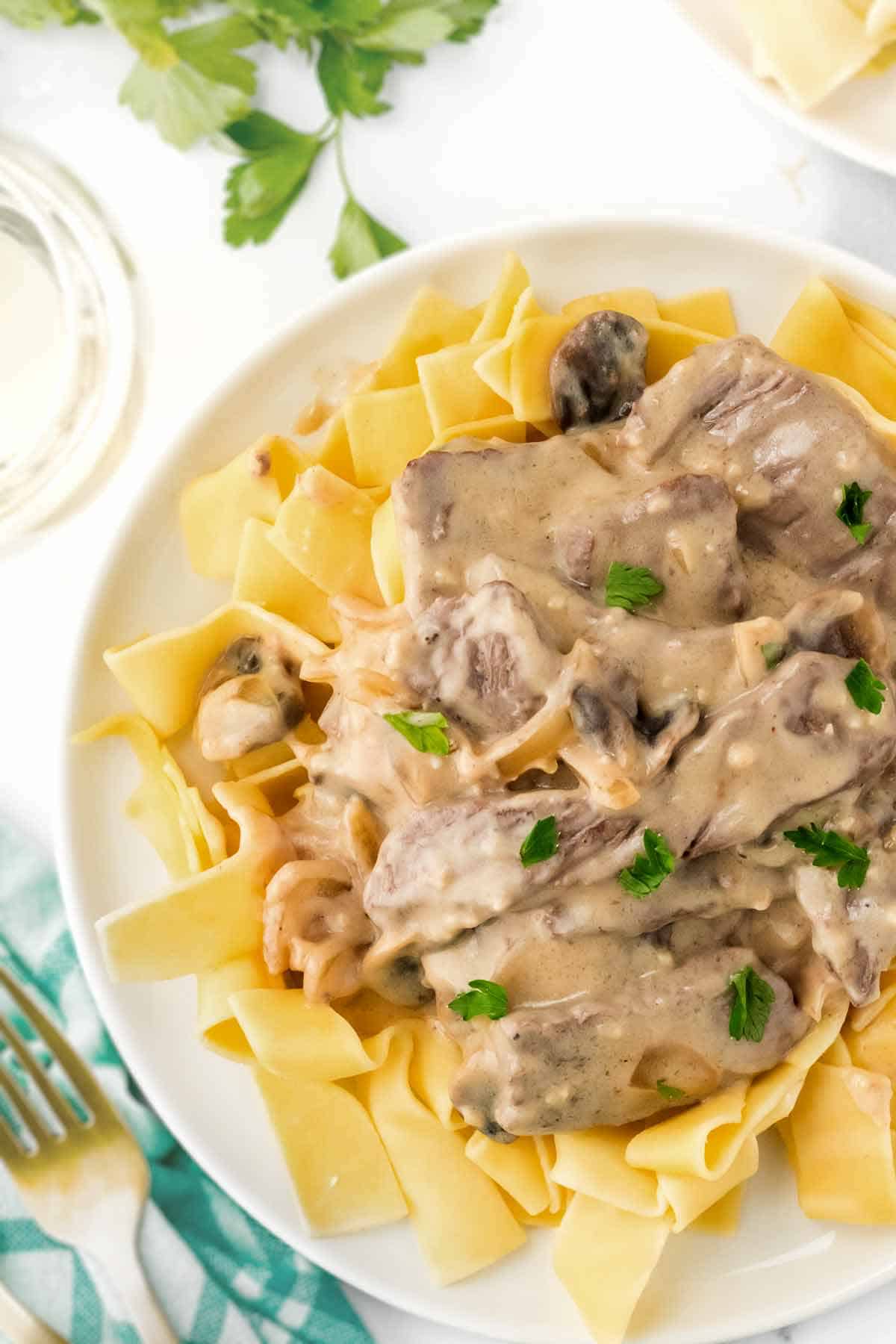 Sirloin Steak Stroganoff