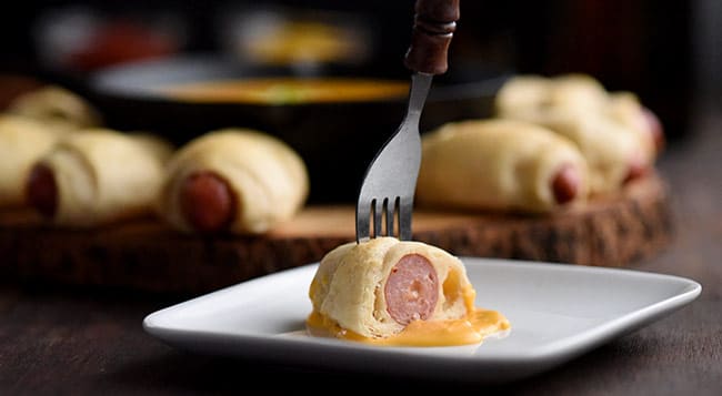 Pigs in Blankets with Beer Cheese Dip