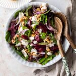 Simple Beet Goat Cheese Walnut Salad