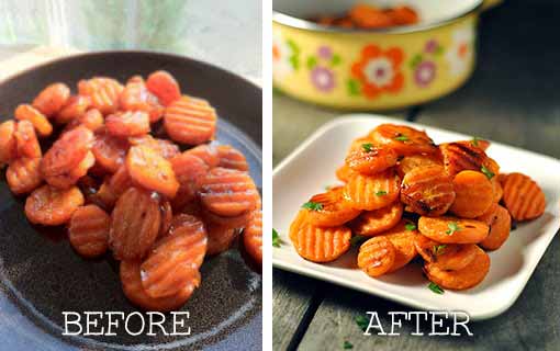 Before and After Food Photography