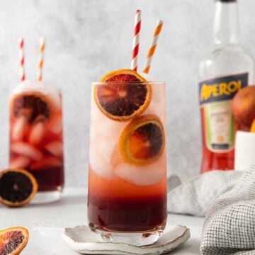 Blood Orange Aperol Spritz Cocktail