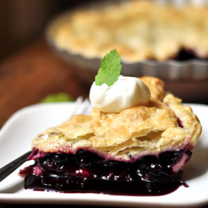 Puff Pastry Blueberry Pie