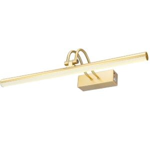 Brass Wall Library Light Battery