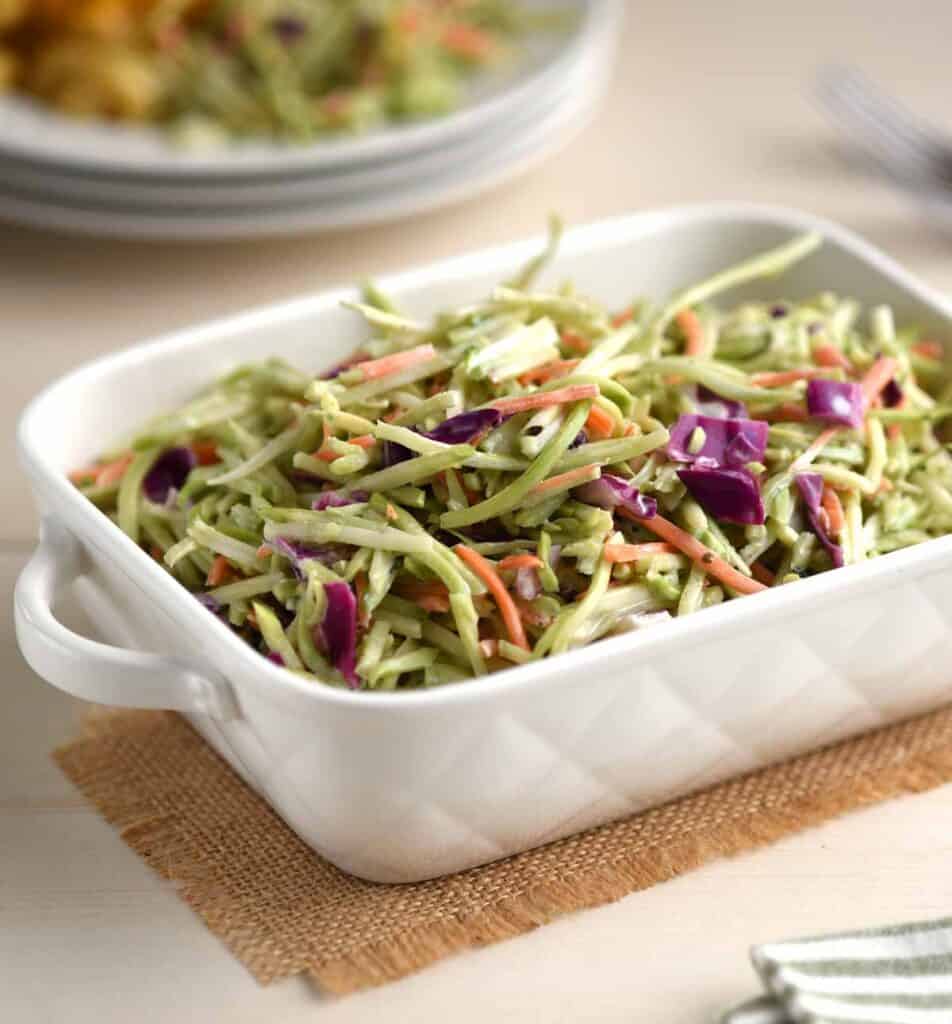 Broccoli Slaw with Homemade Dressing