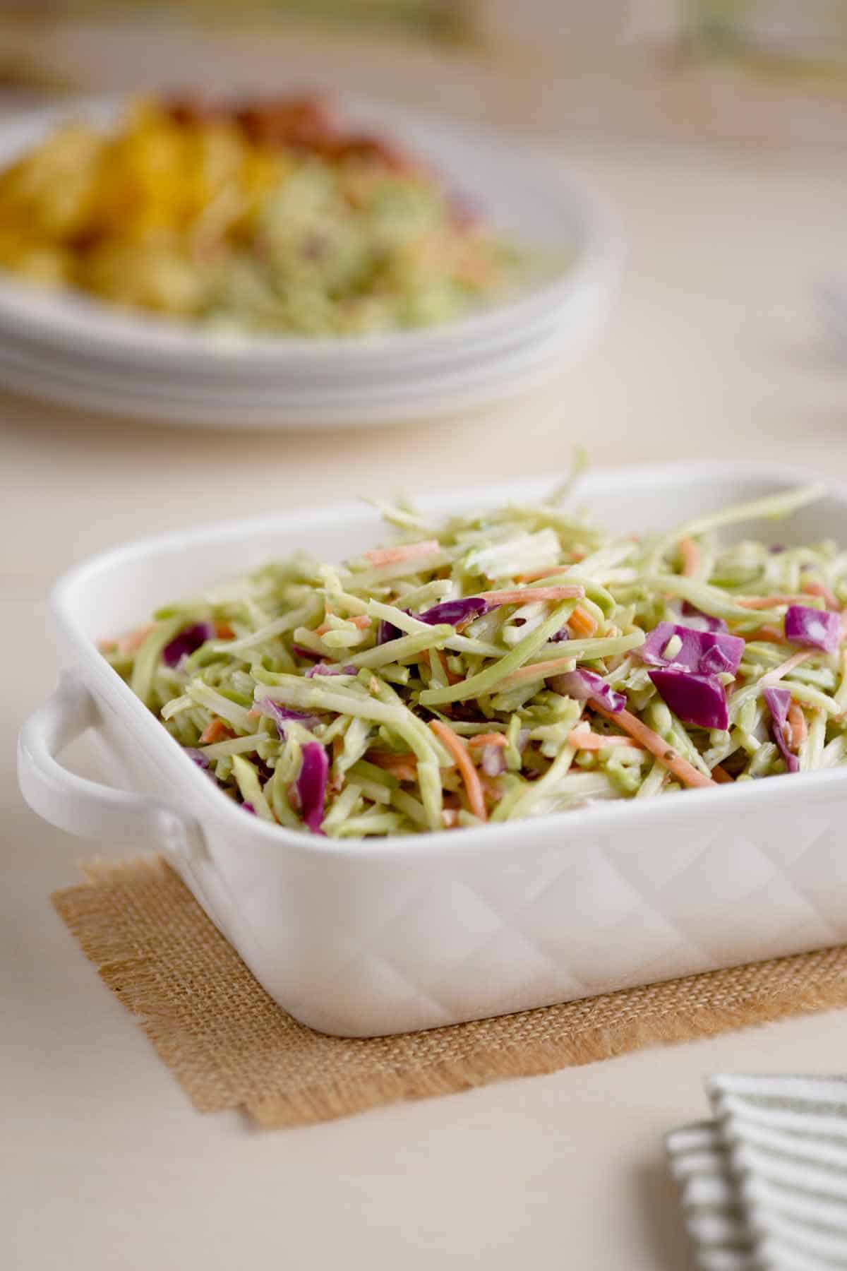 Broccoli Slaw with Homemade Dressing