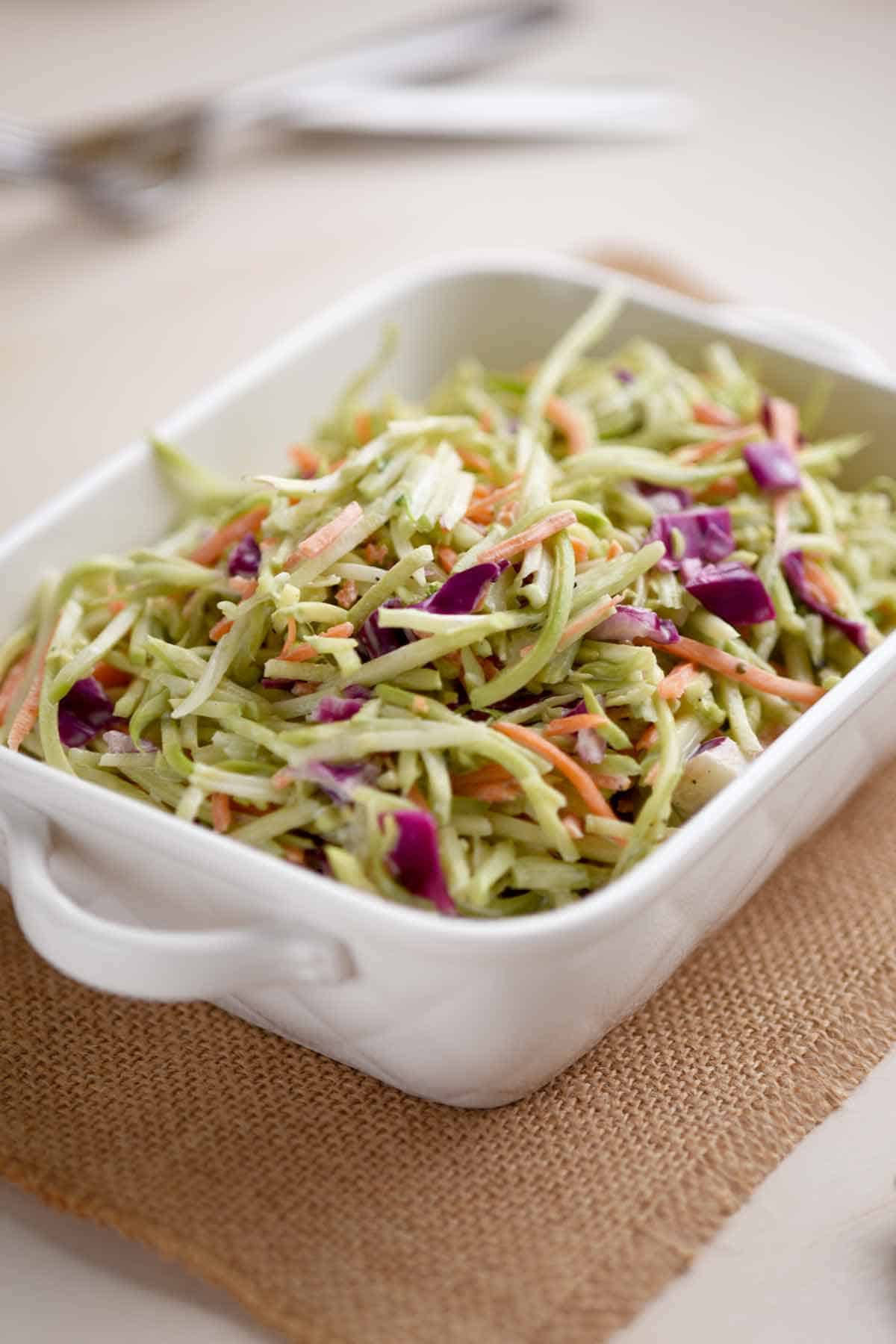 Broccoli Slaw with Homemade Dressing
