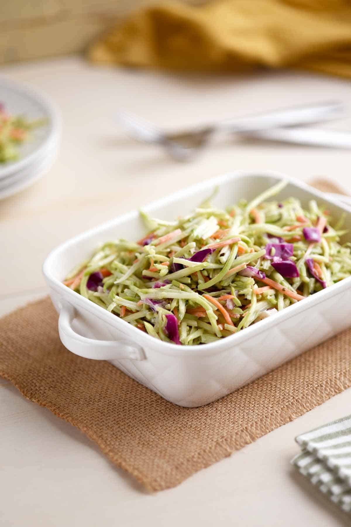 Broccoli Slaw with Homemade Dressing
