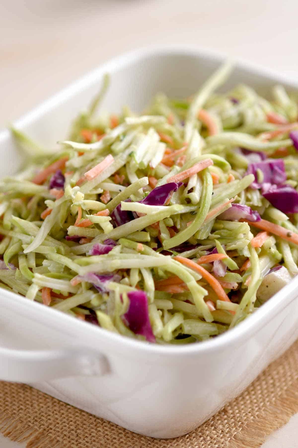 Broccoli Slaw with Homemade Dressing