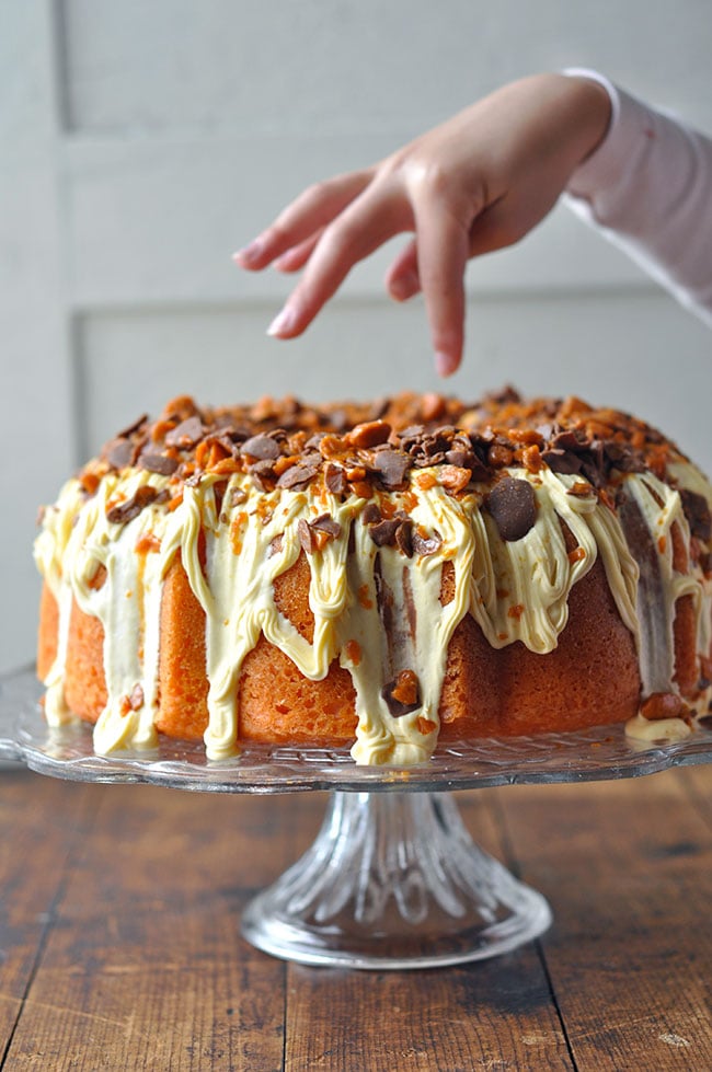 Browns Butterfinger Bundt Cake