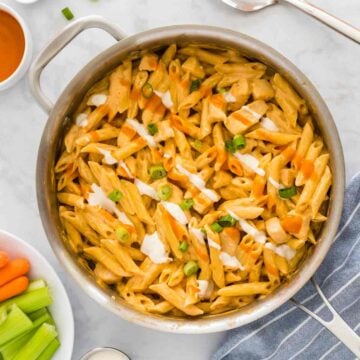 20-Minute Buffalo Chicken Pasta Dinner