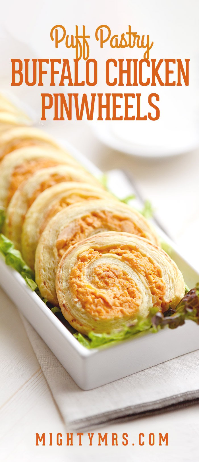 Buffalo Chicken Pinwheels