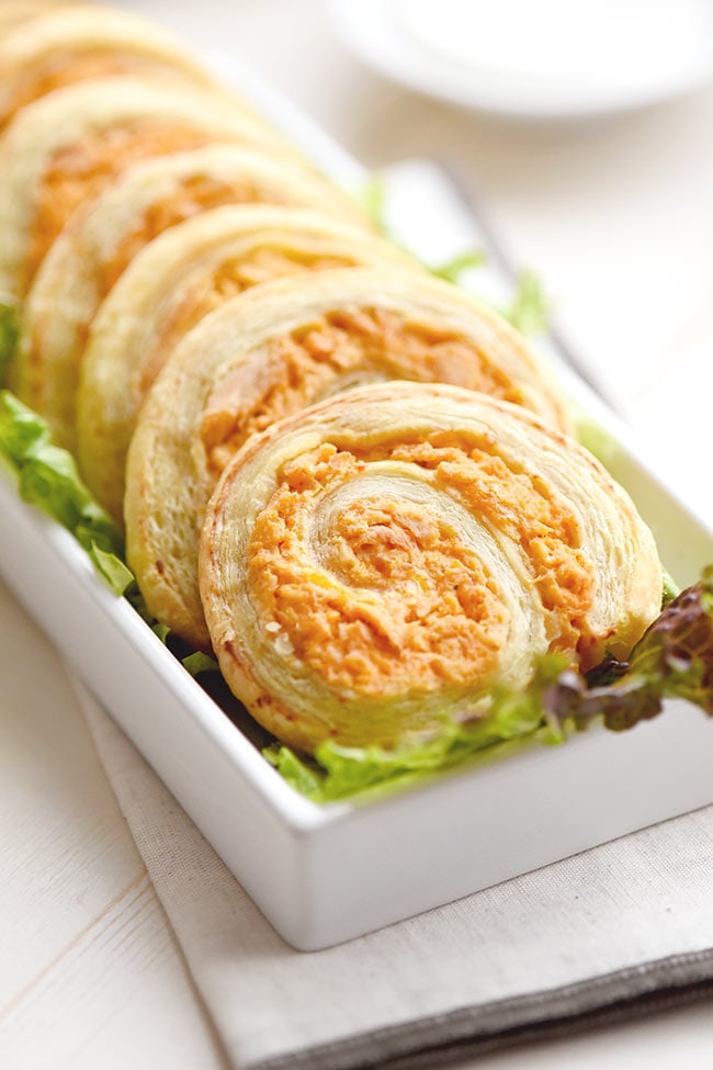 Buffalo Chicken Pinwheels