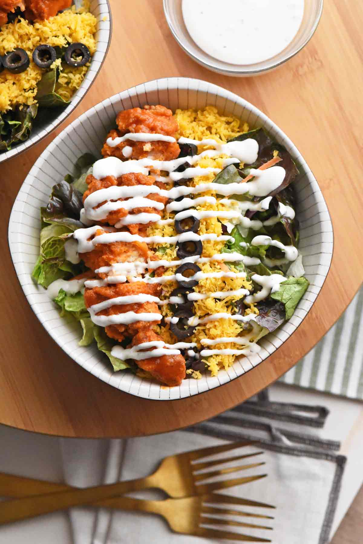 Buffalo Chicken Salad with Ranch Dressing