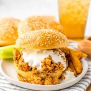 Buffalo Chicken Sloppy Joes with Ranch