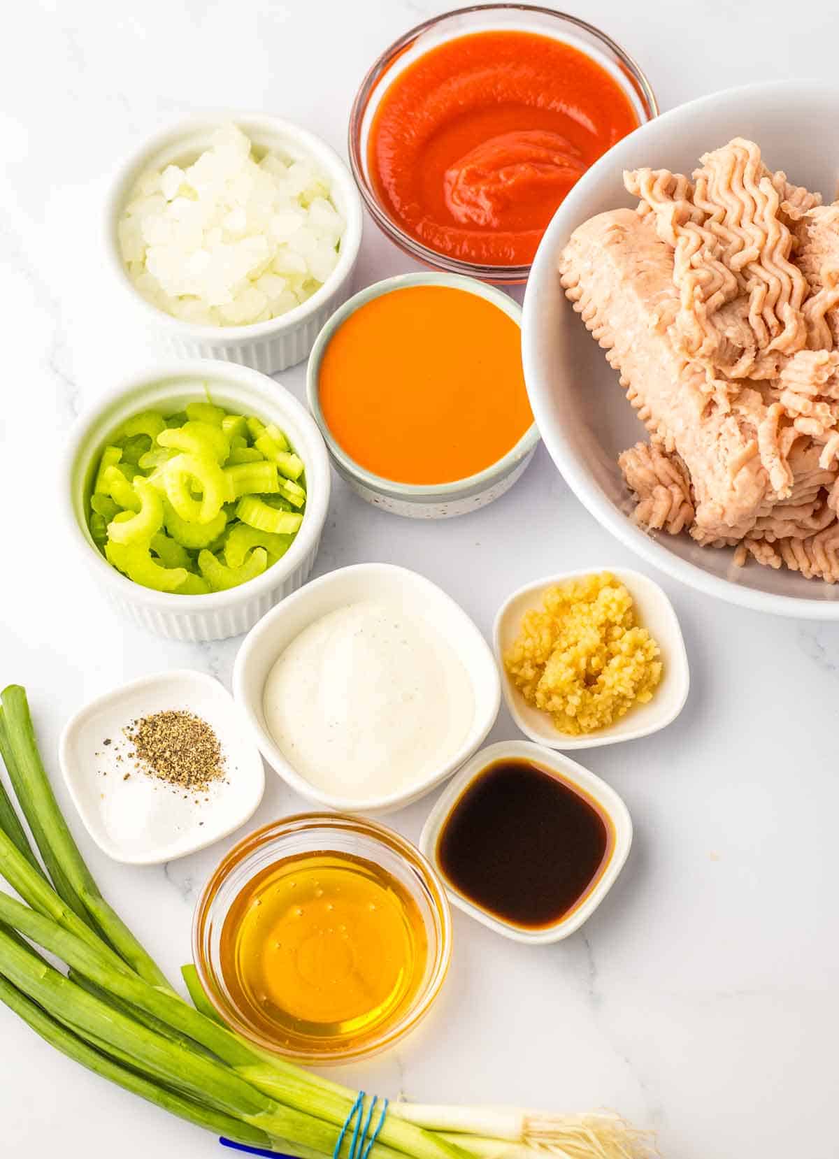 Buffalo Chicken Sloppy Joe Ingredients