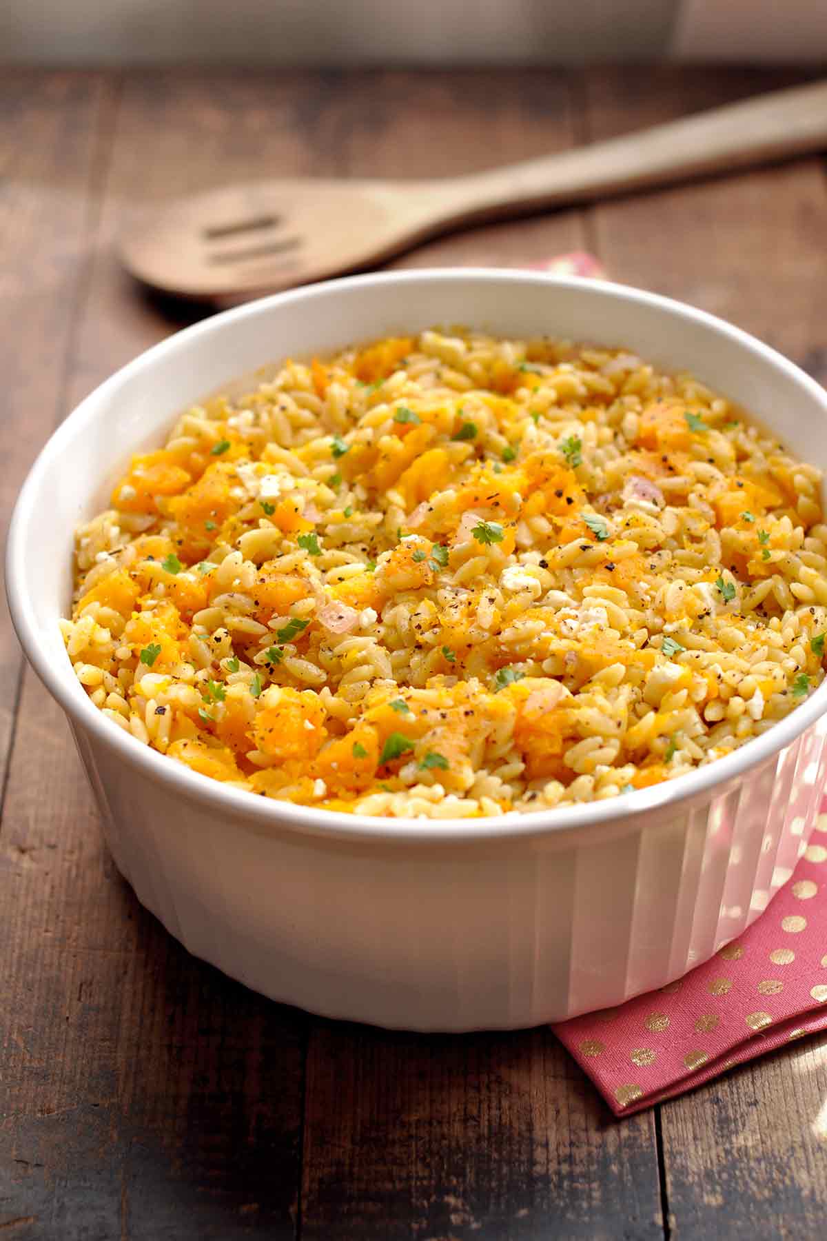 Butternut Squash Orzo Side Dish