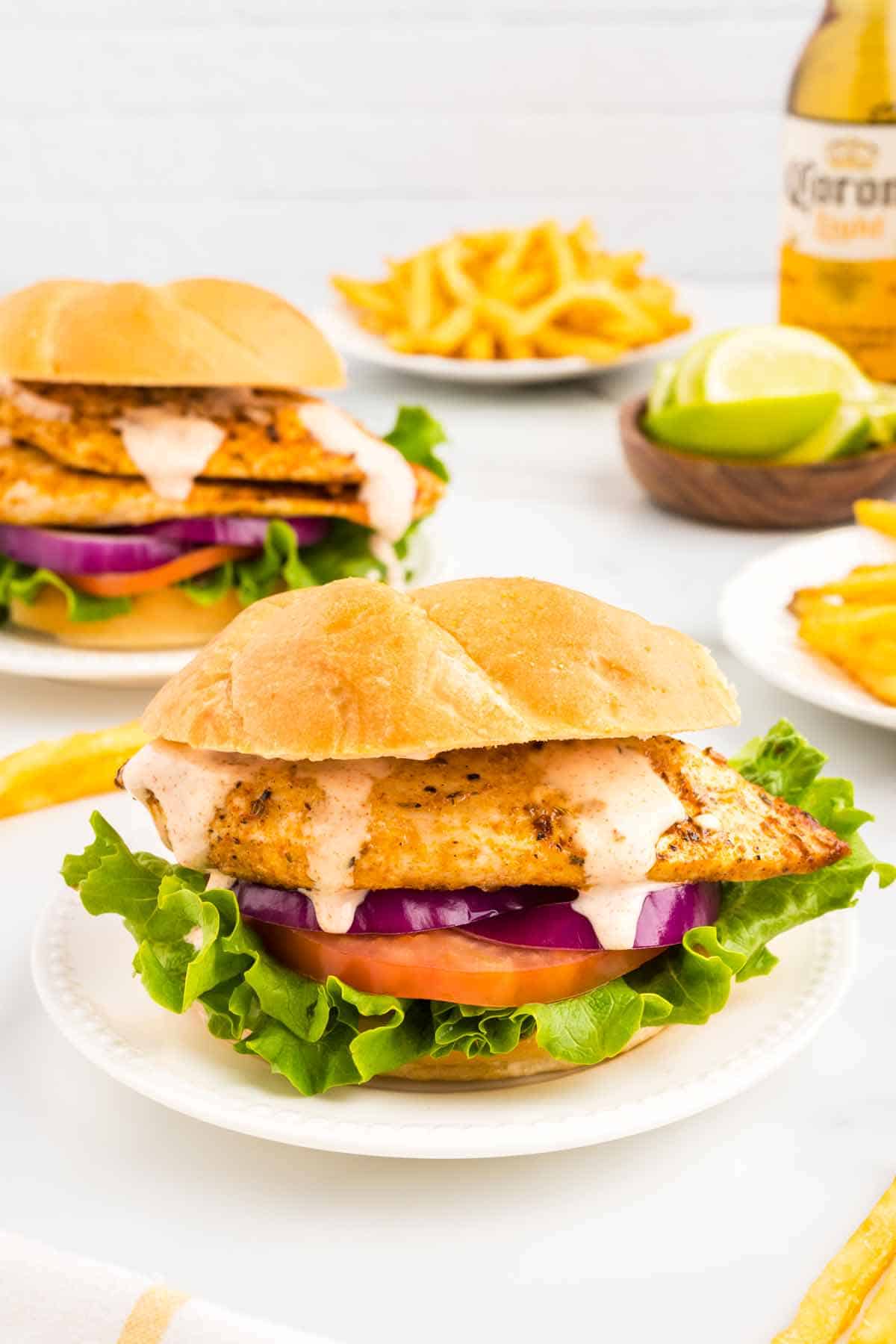 Cajun Chicken Sandwich with Aioli