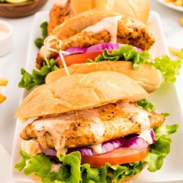 Cajun Chicken Sandwich with Aioli Sauce