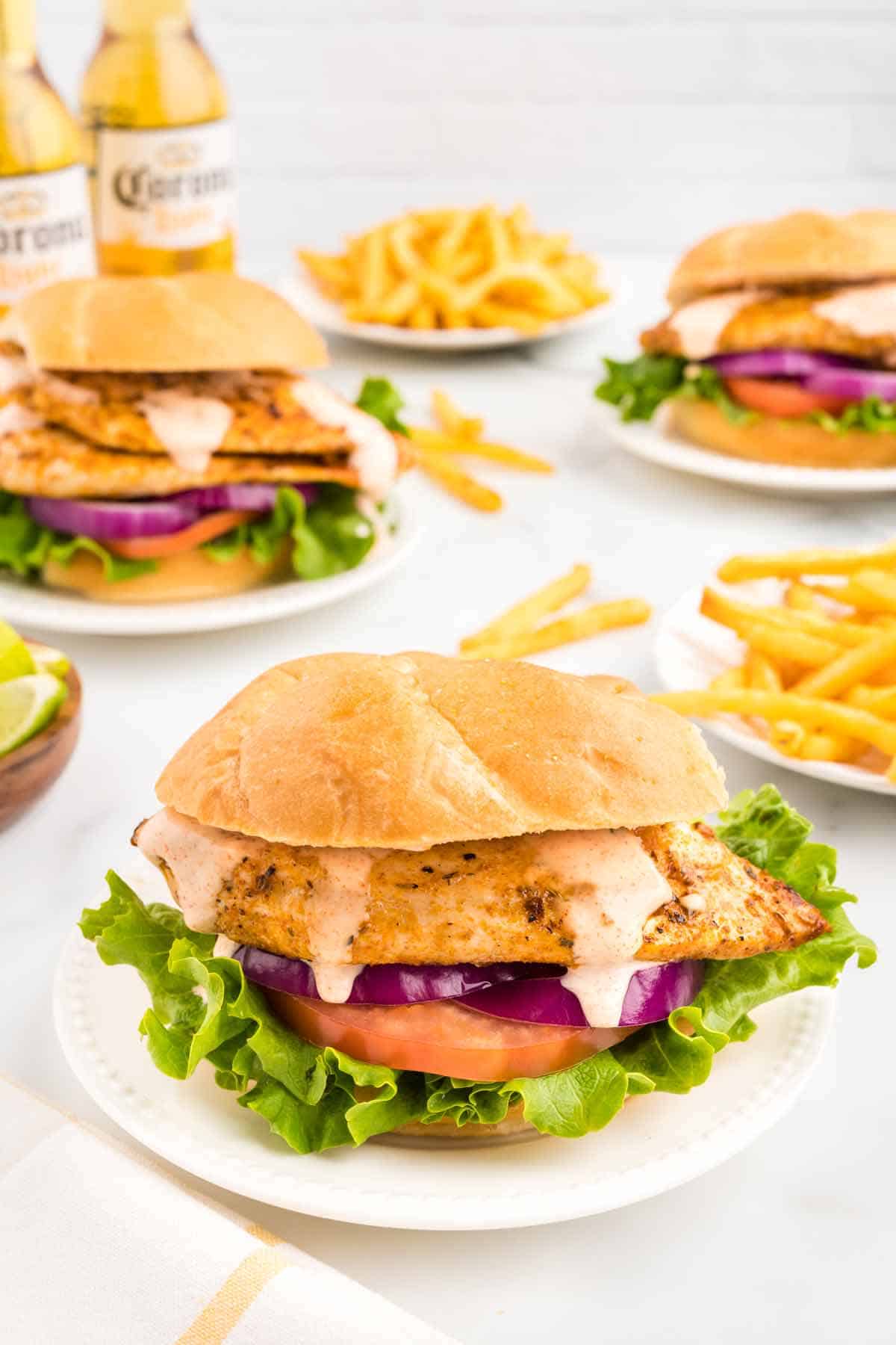 Chicken Sandwich with Cajun Aioli