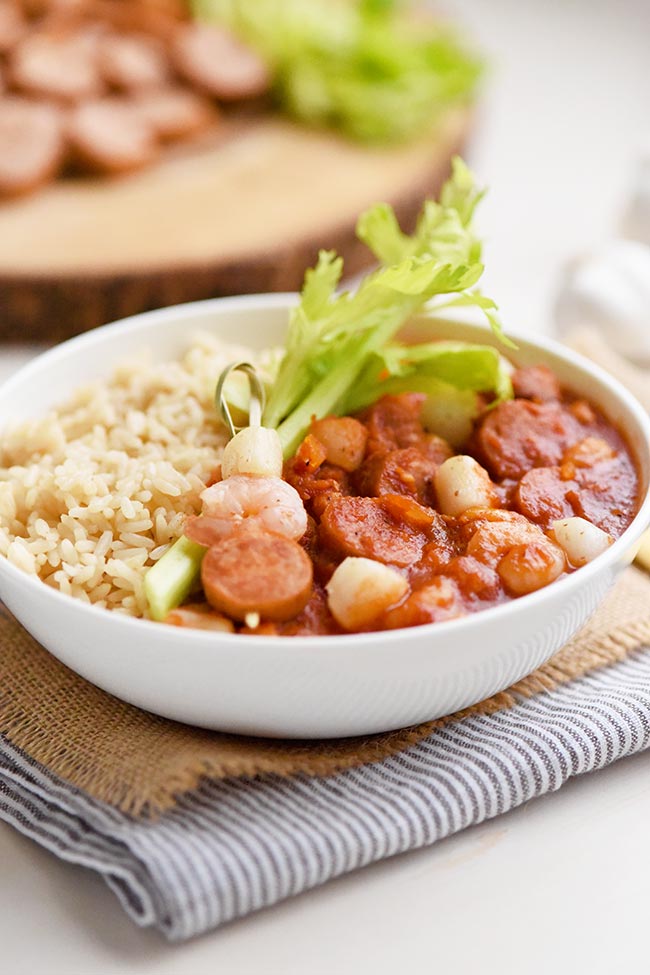 Cajun Sausage and Seafood Gumbo