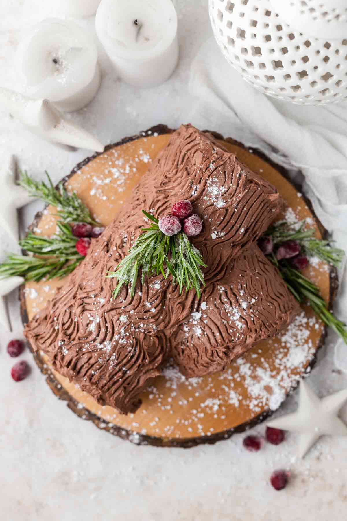 Cake Mix Yule Log